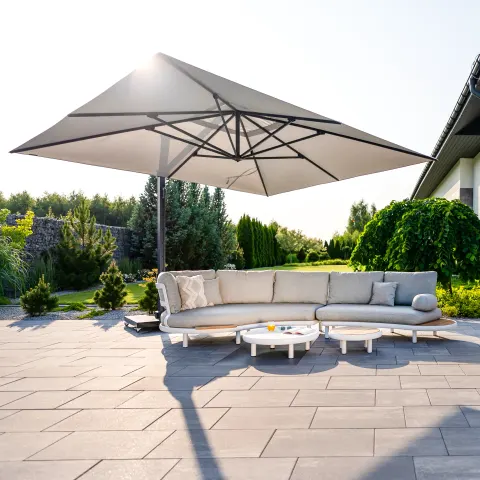Duży parasol ogrodowy prostokątny Icon 4 m x 3 m