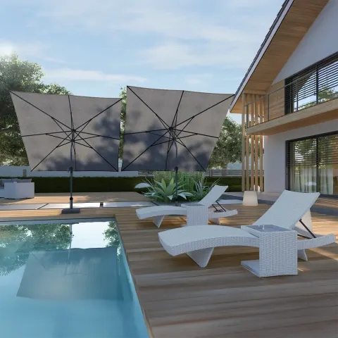 Parasol ogrodowy ​​​​​​Riva 2,5x2,5m