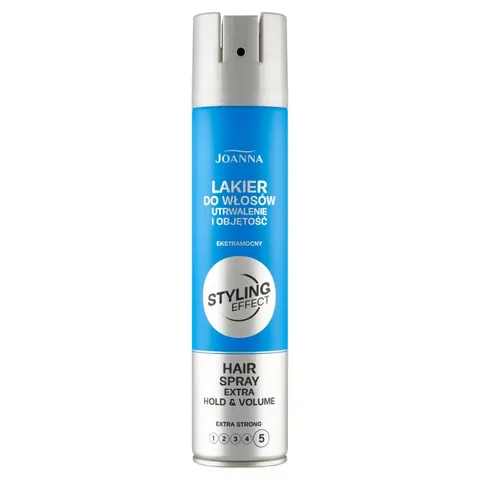 JOANNA STYLING EFFECT Lakier do włosów UTRWALENIE & OBJĘTOŚĆ, 250 ml