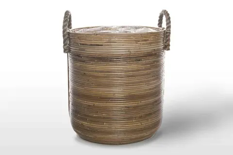 Kosz rattanowy AMIENS ⌀45cm x wys. 50cm naturalny