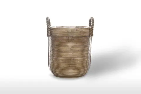 Kosz rattanowy AMIENS ⌀35cm x wys. 40cm naturalny