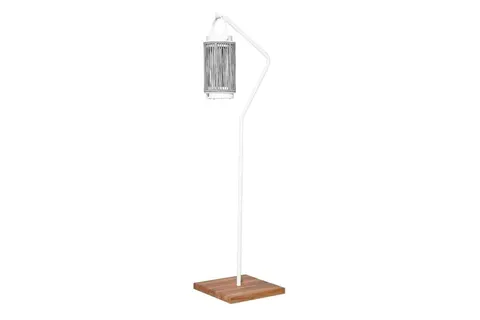 Stojak do lampy solarnej IVY teak biały