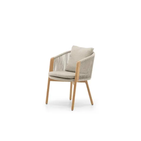 Krzesło ogrodowe HAVEN teak mokka