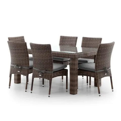 Meble ogrodowe jadalniane RAPALLO 160cm royal piaskowe