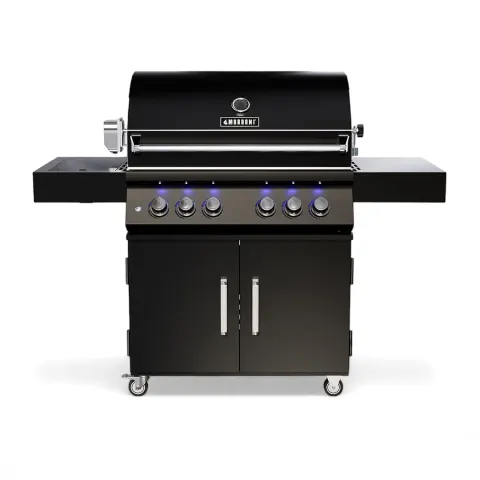 Grill ogrodowy gazowy STROMBOLI PRO 4-palnikowy czarny