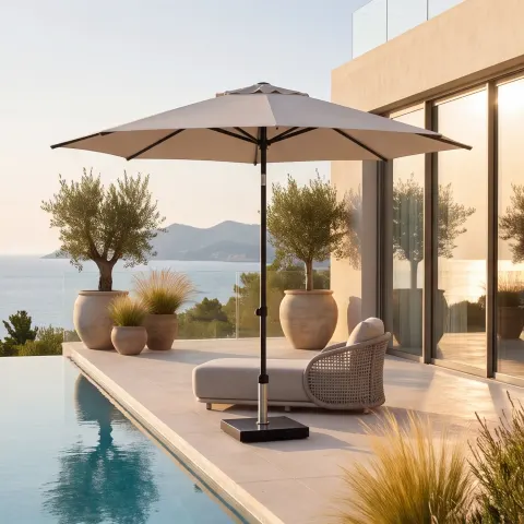 Parasol ogrodowy ​​​​​​ZENITH Ø2,5m antracyt