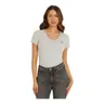GUESS KOSZULKA DAMSKA T-SHIRT SS VN MINI TRIANGLE TEE SZARA W2YI45J1314 LMGY - Rozmiar: M