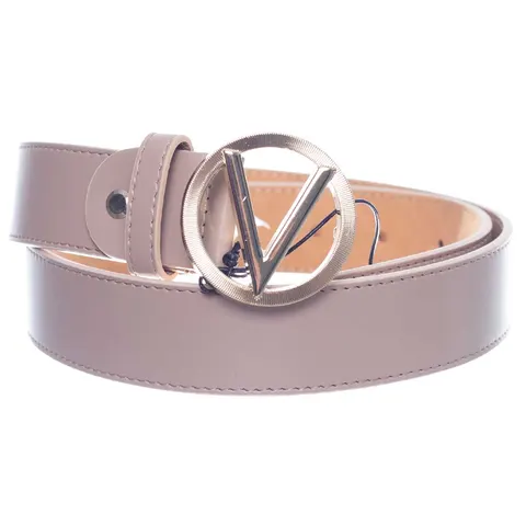 VALENTINO PASEK DAMSKI HAMPTON PLAQUE BUCKLE BELT BEŻOWY VCS7VQ03NAP 261 - Rozmiar: M
