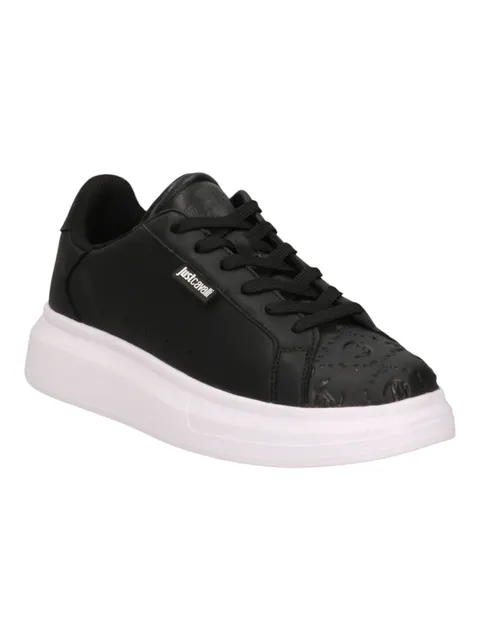 JUST CAVALLI BUTY MĘSKIE FONDO URSA DIS. 1 CZARNE 79QA3SBE ZPB62 899 - Rozmiar: 43