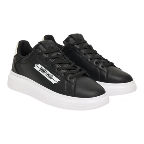 JUST CAVALLI BUTY MĘSKIE FONDO URSA DIS. 2 CZARNE 79QA3SBF ZPB63 899 - Rozmiar: 41
