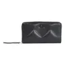 CALVIN KLEIN BEZPIECZNY PORTFEL DAMSKI QUILT LARGE ZIP AROUND WALLET CZARNY K60K611782 BEH