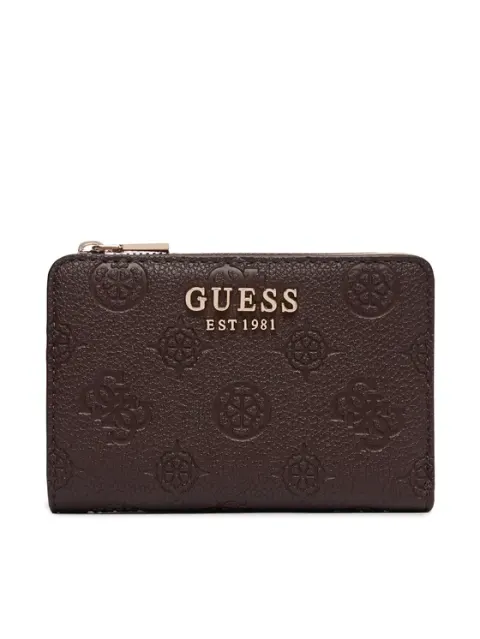 GUESS PORTFEL DAMSKI BLAKE SLG ZIP AROUND CARD CASE BRĄZOWY SWPD2222156 BNL