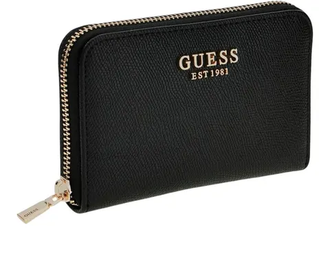 GUESS PORTFEL DAMSKI AMORETTE SLG MEDIUM ZIP AROUND CZARNY SWBG7898140 BLA