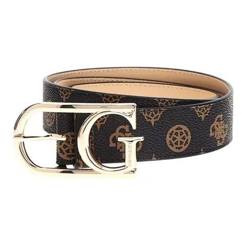 GUESS PASEK DAMSKI DORYS NOT REVERSIBLE BRĄZOWY BW9201P5135 MLO - Rozmiar: S