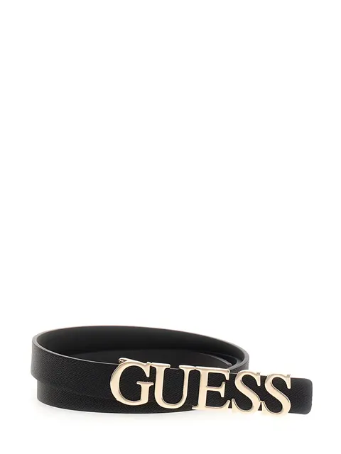 GUESS PASEK DAMSKI MIMINA NOT ADJ CZARNY BW9257P5320 BLA - Rozmiar: M