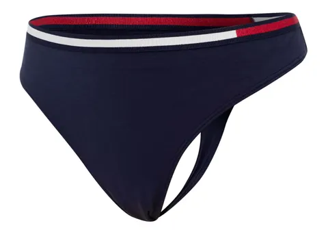 TOMMY HILFIGER STRINGI DAMSKIE MAJTKI THONG NAVY UW0UW01548 416 - Rozmiar: XS