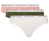 TOMMY HILFIGER BIKINI DAMSKIE MAJTKI 3 PACK BIKINI ZIELONE/RÓŻOWE UW0UW04895 0R6 - Rozmiar: S