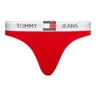 TOMMY HILFIGER STRINGI DAMSKIE MAJTKI 1P THONG (EXT SIZES) CZERWONE UW0UW04956 XNL - Rozmiar: XS