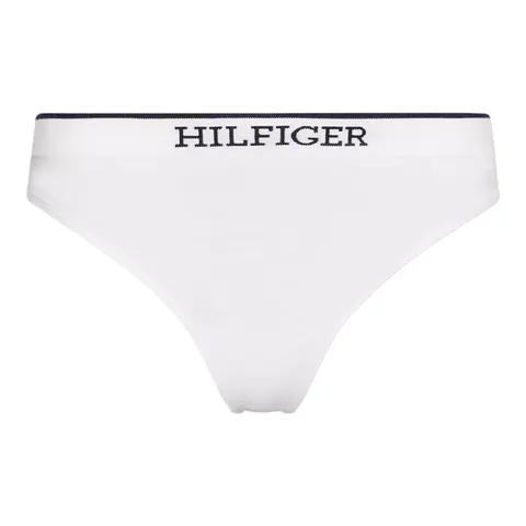 TOMMY HILFIGER STRINGI DAMSKIE MAJTKI 1P THONG BIAŁE UW0UW04810 YBR - Rozmiar: S