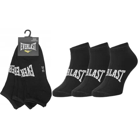 EVERLAST SKARPETY SKARPETKI STOPKI 3P CZARNE SKS001-01 - Rozmiar: 39-42