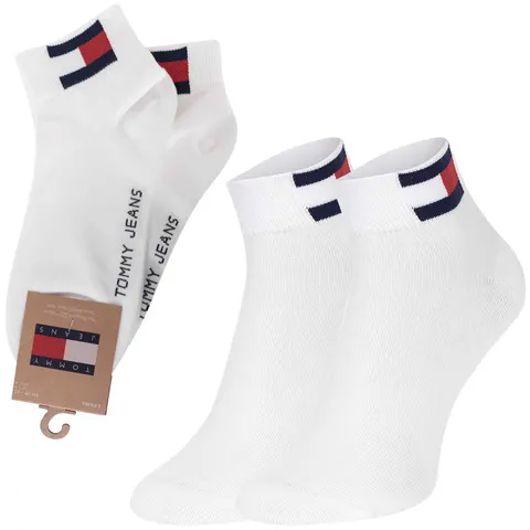 TOMMY HILFIGER SKARPETY SKARPETKI STOPKI 2P BIAŁE 701228223 001 - Rozmiar: 39-42