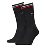 TOMMY HILFIGER SKARPETY SKARPETKI DŁUGIE 2P CZARNE 701228176 003 - Rozmiar: 35-38