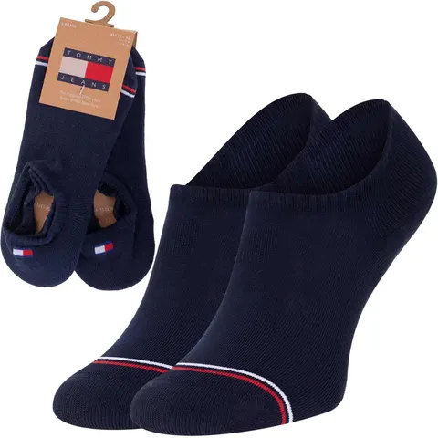 TOMMY HILFIGER SKARPETY SKARPETKI STOPKI 2P GRANATOWE 701228179 002 - Rozmiar: 35-38