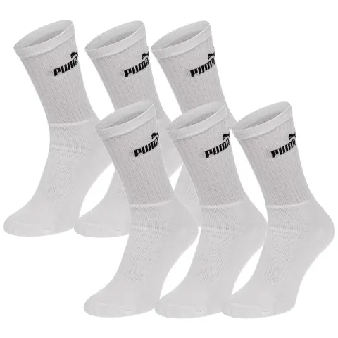 PUMA SKARPETY SKARPETKI 6 PAR BIAŁE 883296 02 - Rozmiar: 39-42