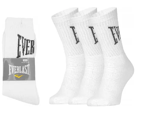 EVERLAST SKARPETY SKARPETKI 3P BIAŁE SKT001-02 - Rozmiar: 39-42