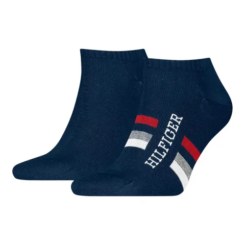 TOMMY HILFIGER SKARPETY SKARPETKI STOPKI 2P GRANATOWE 701232467 004 - Rozmiar: 39-42