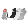 PUMA SKARPETY SKARPETKI STOPKI 3 PARY CZARNE/BIAŁE/SZARE 947109 07 - Rozmiar: 35-38