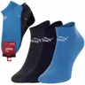 PUMA SKARPETY SKARPETKI STOPKI 3 PARY NIEBIESKIE/GRAFITOWE/CZARNE 947109 05 - Rozmiar: 35-38
