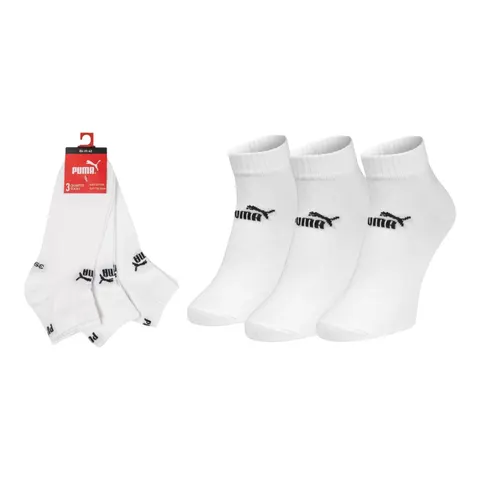 PUMA SKARPETY SKARPETKI STOPKI 3 PARY BIAŁE 947108 04 - Rozmiar: 43-46