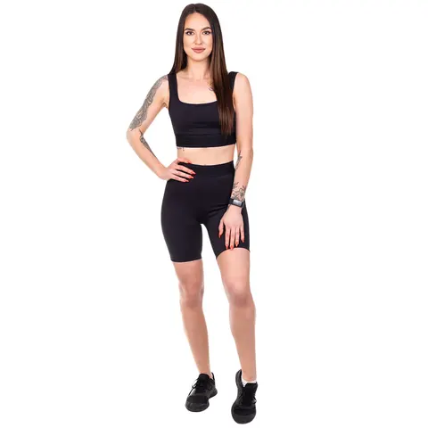GUESS DAMSKI BIUSTONOSZ STANIK AILEEN ACTIVE BRA BLACK V2GP08MC049 JBLK - Rozmiar: S