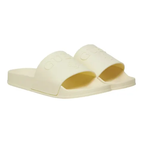 GUESS KLAPKI DAMSKIE SLIPPERS ECRU E5GZ07BB00F G053 - Rozmiar: 37/38