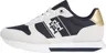 TOMMY HILFIGER BUTY DAMSKIE RUNNER WITH TH WEBBING GOLD GRANATOWY/SZARY FW0FW07173 DW6 - Rozmiar: 36