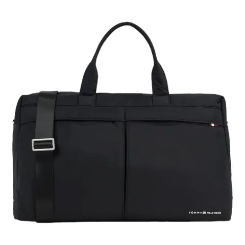 TOMMY HILFIGER DUŻA TORBA TH SIGNATURE DUFFLE CZARNA AM0AM12218 BDS