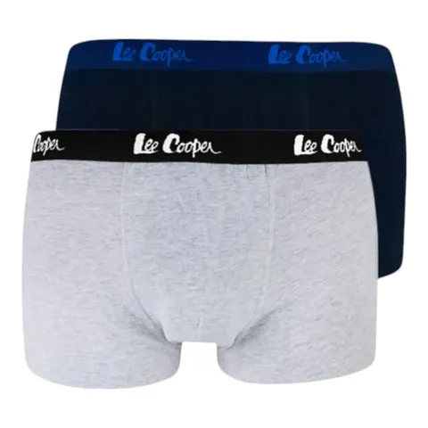 LEE COOPER BOKSERKI MĘSKIE MAJTKI DUOBOX 9505 SZARE/GRANATOWE - Rozmiar: M