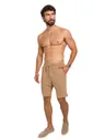 SAUVAGE KRÓTKIE SPODENKI MĘSKIE COMO BEŻOWE SAUVAGE1691-BEIGE - Rozmiar: S