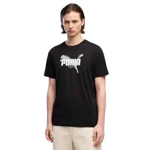 PUMA KOSZULKA MĘSKA T-SHIRT GRAPHICS PUMA TEE CZARNA 694355 01 - Rozmiar: M