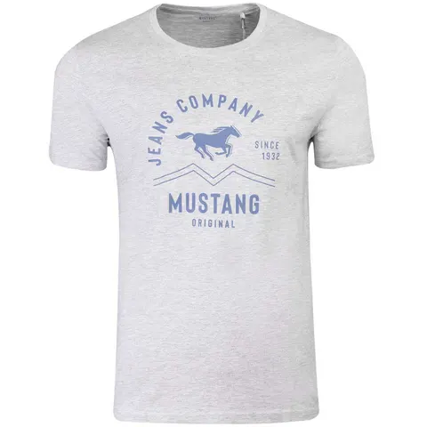 MUSTANG KOSZULKA MĘSKA T-SHIRT SZARA 4223 2100 351 - Rozmiar: M
