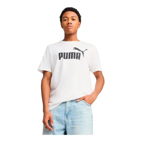 PUMA KOSZULKA MĘSKA T-SHIRT ESS NO. 1 LOGO TEE BIAŁA 682532 02 - Rozmiar: S