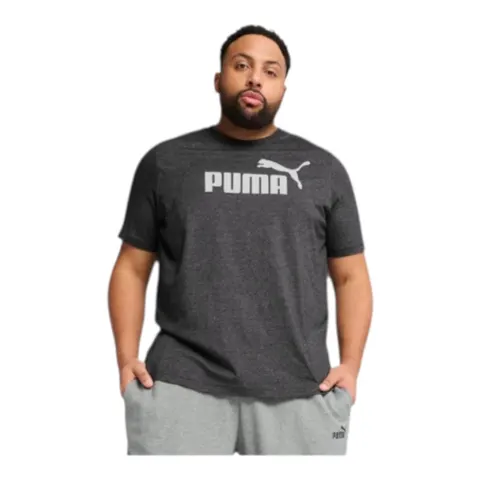 PUMA KOSZULKA MĘSKA T-SHIRT ESS NO. 1 LOGO HEATHER TEE PUMA GRAFITOWA 682550 01 - Rozmiar: M
