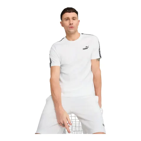 PUMA KOSZULKA MĘSKA T-SHIRT ESS TAPE TEE BIAŁA 684674 02 - Rozmiar: L