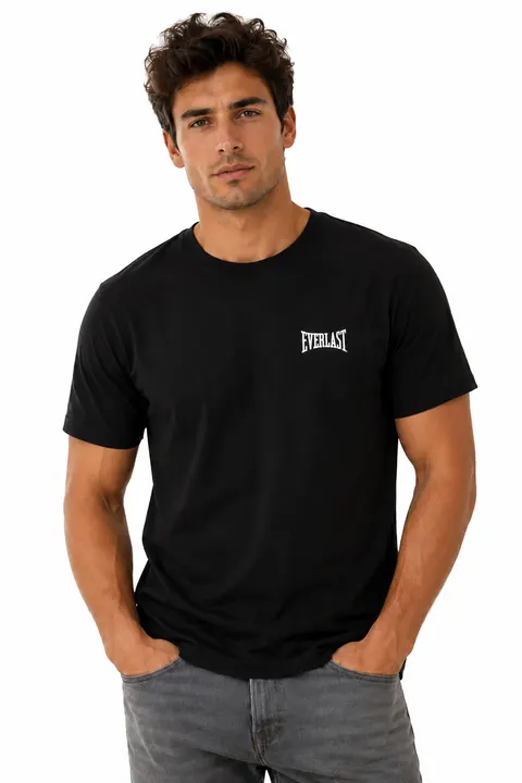 EVERLAST KOSZULKA MĘSKA T-SHIRT CZARNA TMB004 2000 - Rozmiar: XXL