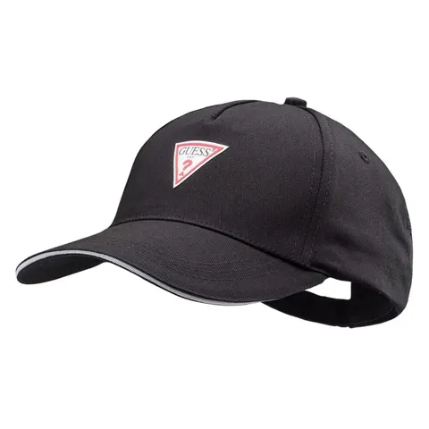 GUESS CZAPKA Z DASZKIEM TRIANGLE PATCH BASEBALL CZARNA M3YZ22WBN60 JBLK