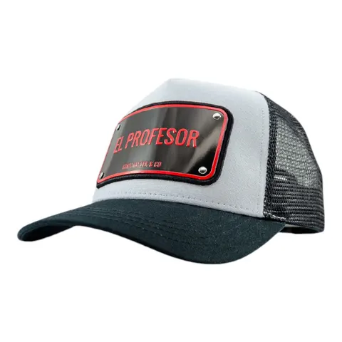 JOHN HATTER CZAPKA Z DASZKIEM BASEBALL CAP BIAŁA/CZARNA EL PROFESOR