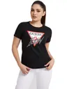 GUESS KOSZULKA DAMSKA T-SHIRT SS CN ICON TEE BLACK W2RI07I3Z11 JBLK - Rozmiar: S