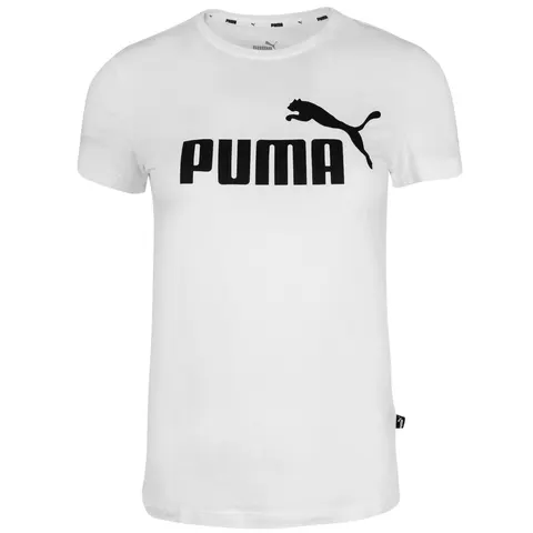 PUMA KOSZULKA DAMSKA T-SHIRT ESS LOGO TEE WHITE 586774 02 - Rozmiar: S
