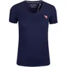 GUESS KOSZULKA DAMSKA T-SHIRT SS VN MINI TRIANGLE GRANATOWA W2YI45J1314 G7P1 - Rozmiar: S